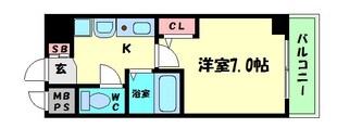 エスリード南森町駅前の物件間取画像